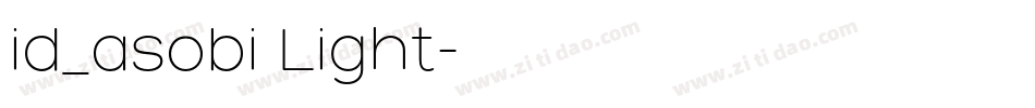 id_asobi Light字体转换